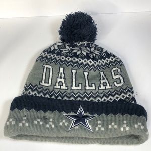 NFL Dallas Cowboys Adult Beanie Dark Blue Grey